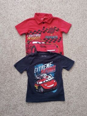 Disney Pixar Cars Lightning McQueen 2 Shirts